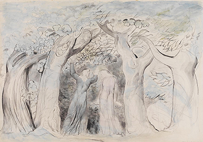 Dante and Virgil Penetrating the Forest William Blake